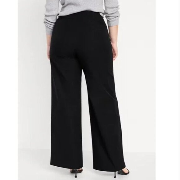 NWT! Old Navy Pixie Wide Leg Pull on Dress Pants. Womens Large Petite - Picture 2 of 15
